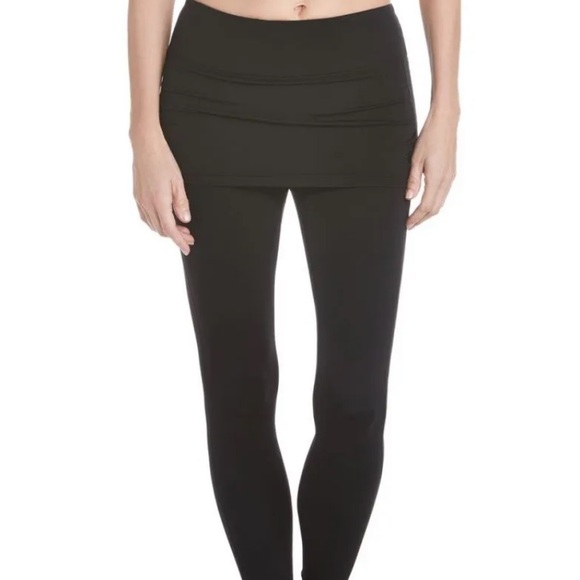 COPY - UPF 50+ Coolibar Shorebreak Skirted Swim Tights - Picture 1 of 6